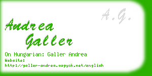 andrea galler business card